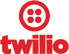 Twilio logo in red